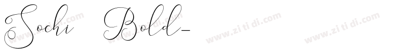 Sochi2014 Bold字体转换